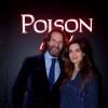 Exclusif - Frédéric Beigbeder et sa femme Lara Micheli lors de la soirée "Poison Girl DIOR" à Paris aux Bains le 25 janvier 2016 © Julio Piatti