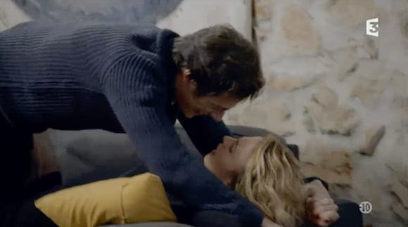 Une scène de viol conjugal dans "Plus belle la vie", sur France 3. Le 25 février 2016.