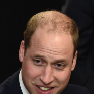 Le prince William, duc de Cambridge, lors d'une réception organisée par le Charitable Trust Welsh Rugby au Principality Stadium de Cardiff avant le match Pays de Galles-France lors du Tournoi des VI Nations, le 26 février 2016.