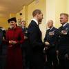Le prince William et la duchesse Catherine à la base RAF Valley à Anglesey pour la cérémonie de démantèlement de l'unité Search and Rescue, le 18 février 2016