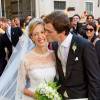 Elisabetta - dite Lili - Maria Rosboch von Wolkenstein et le prince Amedeo de Belgique lors de leur mariage le 5 juillet 2014 à Rome.