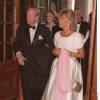Le prince Johann Georg von Hohenzollern et la princesse Birgitta de Suède en mai 1996 à Stockholm lors des 50 ans du roi Carl XVI Gustaf de Suède. Johann Georg, surnommé Hansi, est décédé à 83 ans le 2 mars 2016 à Munich.