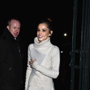 Cheryl Fernandez-Versini (Cheryl Cole) à la sortie de la soirée "The Fayre of St James's Church" à Londres. Le 24 novembre 2015