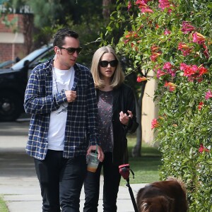 Exclusif - Amanda Seyfried sur le tournage du film 'The Last Word' à Los Angeles, le 2 mars 2016