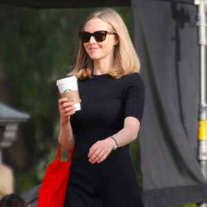 Amanda Seyfried sur tournage de 'The Last Word' à Los Angeles, le 2 mars 2016