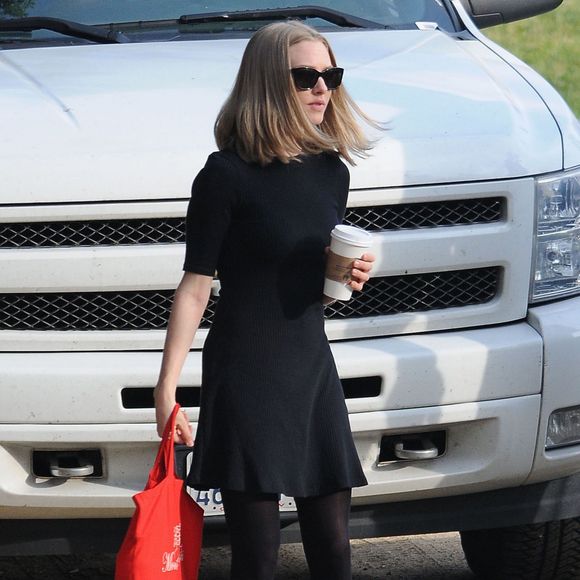 Amanda Seyfried sur tournage de 'The Last Word' à Los Angeles, le 2 mars 2016