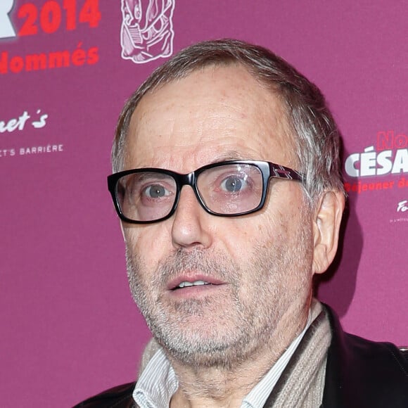 Fabrice Luchini (Meilleur Acteur) lors du déjeuner des nommés aux César au restaurant Fouquet's à Paris, le 8 février 2014.