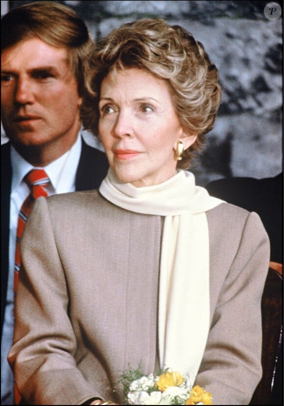 Nancy Reagan, épouse de Ronald Reagan, lors de ses années de première dame en 1984. L'ancienne first lady est morte le 6 mars 2016 à 94 ans.
