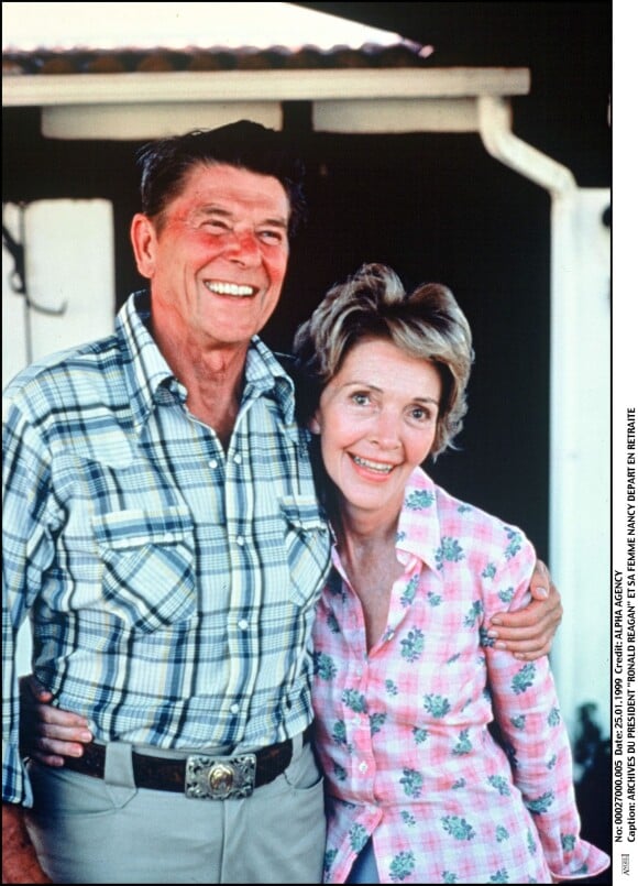 Ronald Reagan et sa femme Nancy. L'ancienne first lady est morte le 6 mars 2016 à 94 ans.