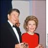 Ronald Reagan et sa femme Nancy à New York en 1990. L'ancienne first lady est morte le 6 mars 2016 à 94 ans.