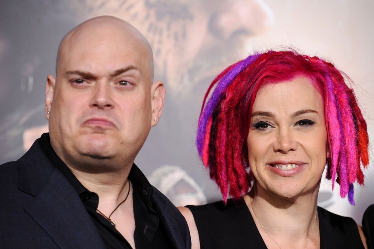 Photo : Andy Wachowski (devenu Lilly) et Lana Wachowski à Los Angeles ...