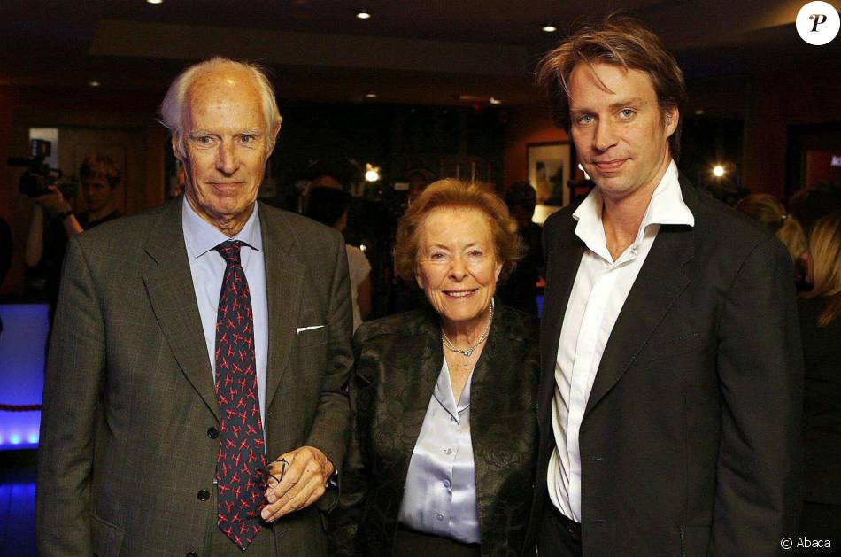 Sir George Martin avec sa femme Judy et son fils Donald en septembre 2007.