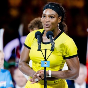 Serena Williams - L'Allemande Angelique Kerber remporte la finale de l'open d'Australie face à la première mondiale Serena Williams à Melbourne le 30 janvier 2016.