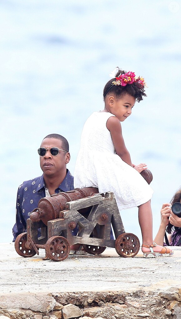 Jay Z et sa fille Blue Ivy, le 16/09/2015 - Cannes