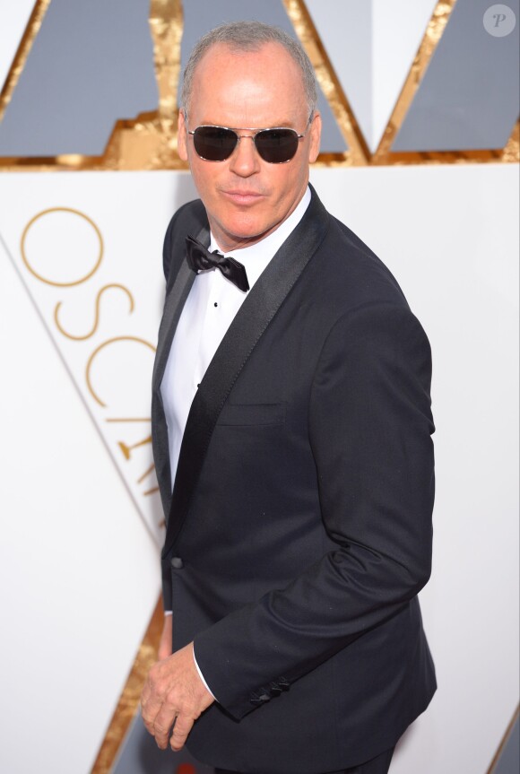 Michael Keaton - Photocall de la 88e cérémonie des Oscars au Dolby Theatre à Hollywood. Le 28 février 2016