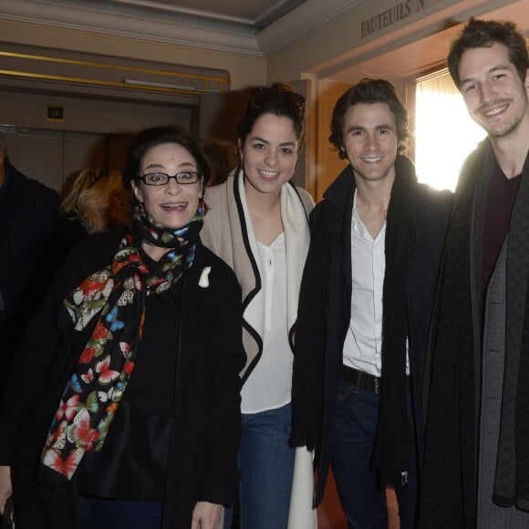 Nathalie Roussel, Anouchka Delon, Julien Dereims et Guillaume Beyeler - Cérémonie du Prix du Brigadier 2016 au Théâtre de la Comédie des Champs-Elysées à Paris. © Coadic Guirec / Bestimage