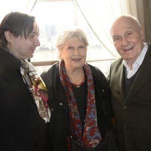 Michel Fau, Juliette Carré et Michel Bouquet - Cérémonie du Prix du Brigadier 2016 au Théâtre de la Comédie des Champs-Elysées à Paris. © Coadic Guirec / Bestimage