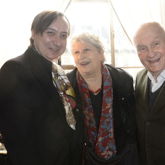 Michel Fau, Juliette Carré et Michel Bouquet - Cérémonie du Prix du Brigadier 2016 au Théâtre de la Comédie des Champs-Elysées à Paris. © Coadic Guirec / Bestimage