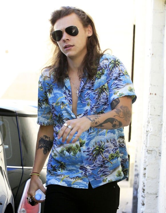 Harry Styles fait du shopping à Beverly Hills, le 2 février 2016.