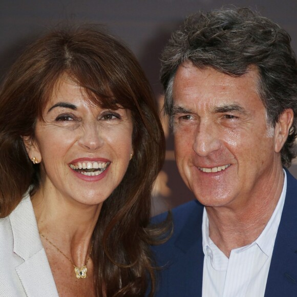 François Cluzet et sa femme Narjiss - Inauguration de l'hôtel "The Peninsula" à Paris le 16 avril 2015.