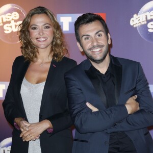 Laurent Ournac et Sandrine Quétier - Photocall Danse avec les stars 6 devant TF1 à Boulogne-Billancourt, le 7 octobre 2015