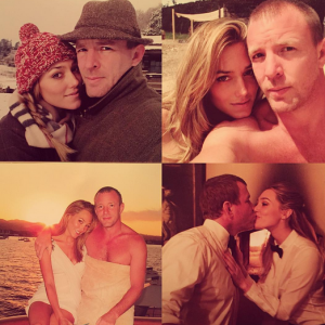 Jacqui Ainsley célèbre son sixième anniversaire de couple avec Guy Ritchie sur sa page Instagram, le 18 mars 2016.