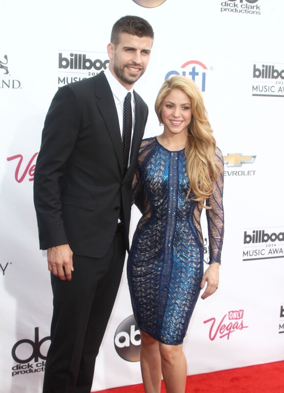 Gerard Piqué, Shakira à la Soirée des "Billboard Music Awards" à Las Vegas le 18 mai 2014