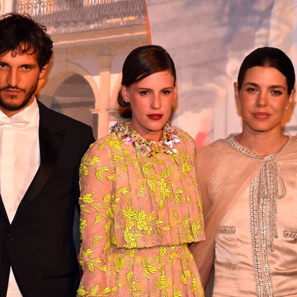 Charlotte Casiraghi avec son amie Juliette Maillot au 62e Bal de la Rose, sur le thème de Cuba opéré par Karl Lagerfeld, dans la Salle des Etoiles du Sporting de Monte-Carlo, le 19 mars 2016, au profit de la Fondation Princesse Grace présidée par la princesse Caroline de Hanovre. © Bruno Bebert / Bestimage