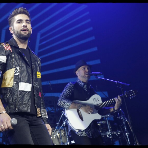 Exclusif - Kendji Girac lors du Coup d' envoi d' Ensemble, sa nouvelle tournée, au Zénith d' Orléans, le 5 mars 2016. © Alain Guizard / Bestimage