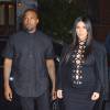 Kim Kardashian et son mari Kanye West, le 14/09/2015 - New York
