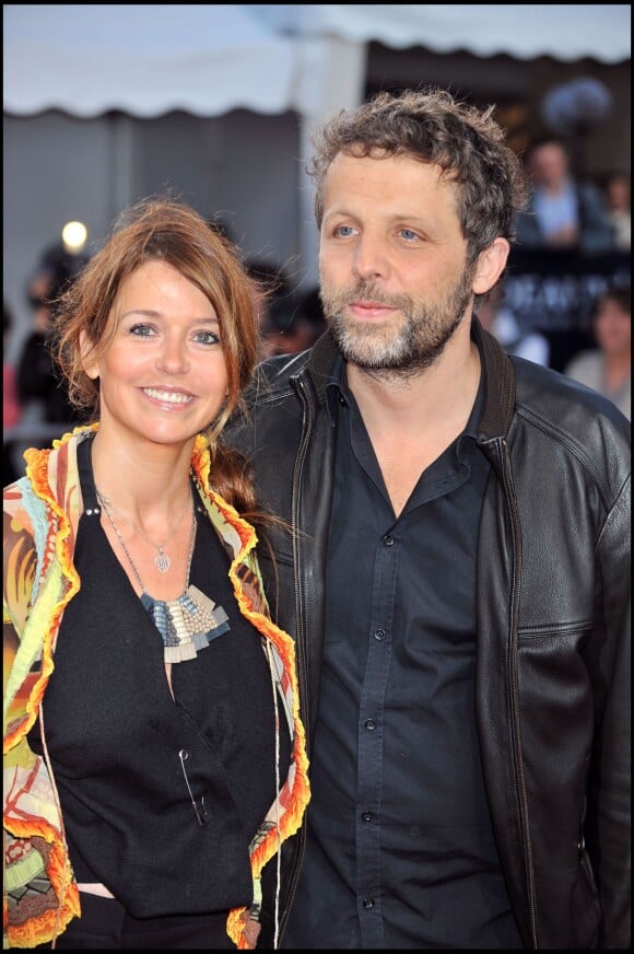Stéphane Guillon et Muriel Cousin - Projection du film "Mama Mia" au 34e festival du film américain de Deauville en 2008.