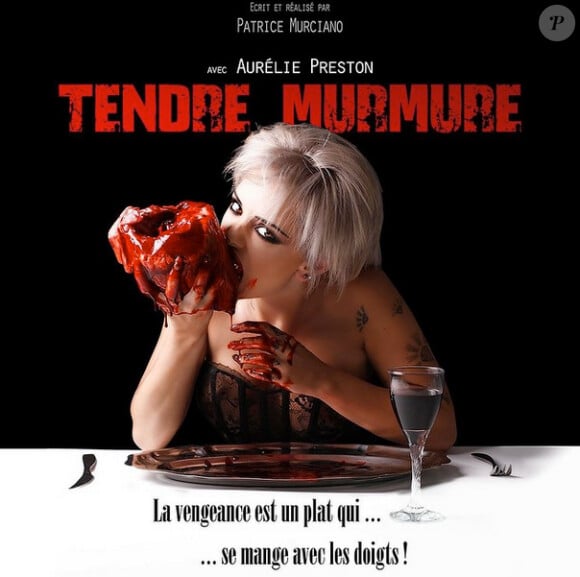 Aurélie Preston : Cannibale sexy sur l'affiche du film Tendre murmure