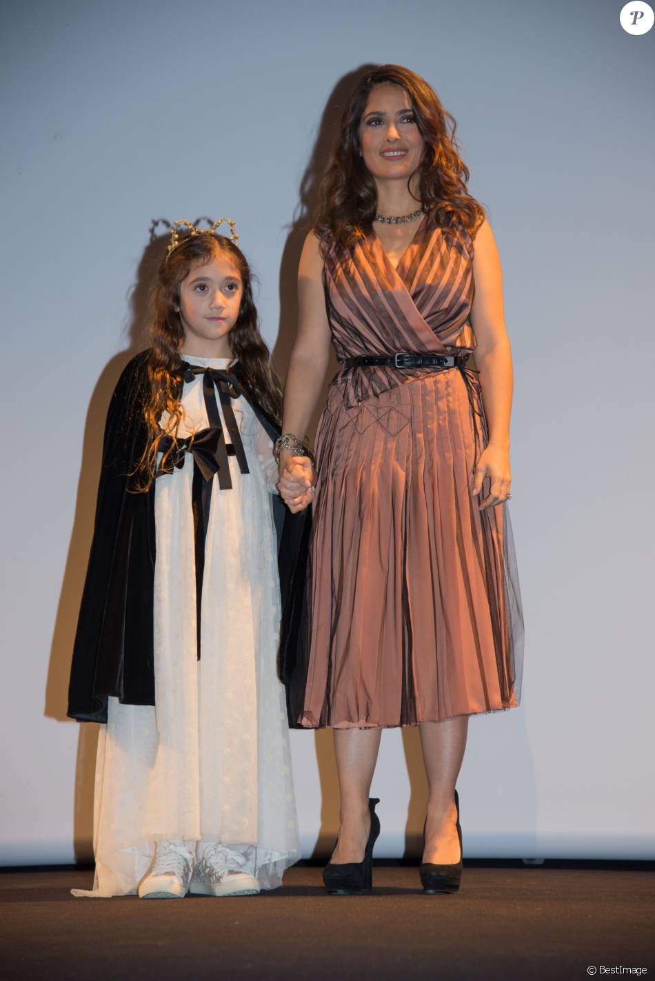 Film Sur La Fille Du Prophete Exclusif - Salma Hayek et sa fille Valentina Paloma Pinault - Avant