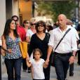 Salma Hayek, François-Henri Pinault et leur fille Valentina à New York le 9 septembre 2011