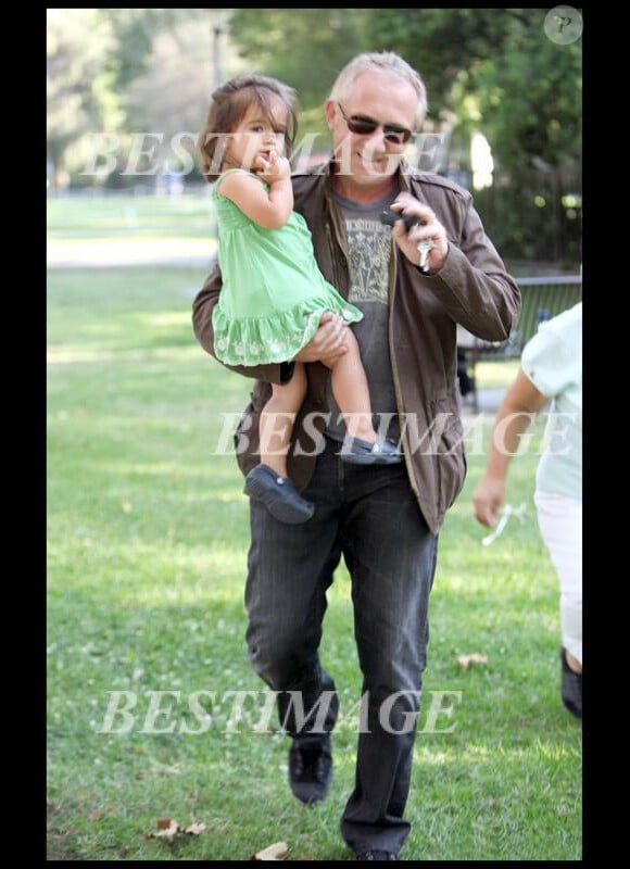 François-Henri Pinault et sa fille Valentina à Los Angeles le 10 septembre 2009