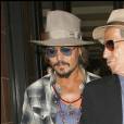 Johnny Depp et Keith Richards à Londres en septembre 2010.