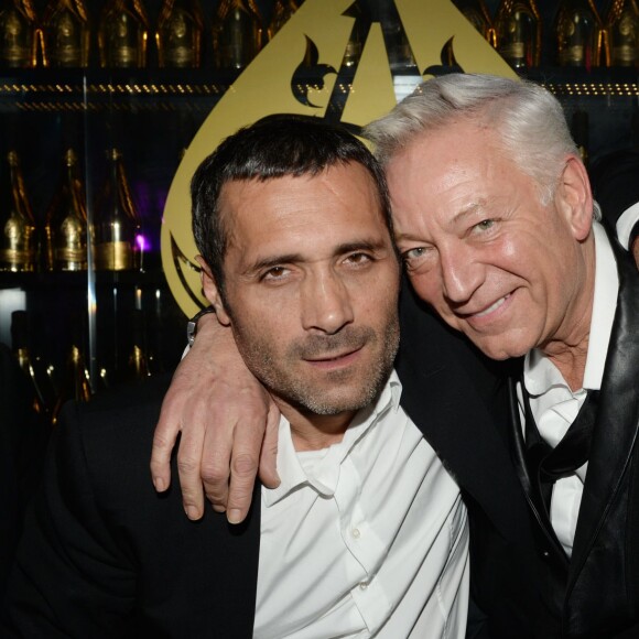 Exclusif - David Setrouk (Five Eyes Production) et Laurent Boyer - After-party du film "Mariage à la grecque 2" à la boîte de nuit L'Arc à Paris, le 24 mars 2016. © Rachid Bellak/Bestimage