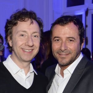 Exclusif - Stéphane Bern et Bernard Montiel - After-party du film "Mariage à la grecque 2" à la boîte de nuit L'Arc à Paris, le 24 mars 2016. © Rachid Bellak/Bestimage