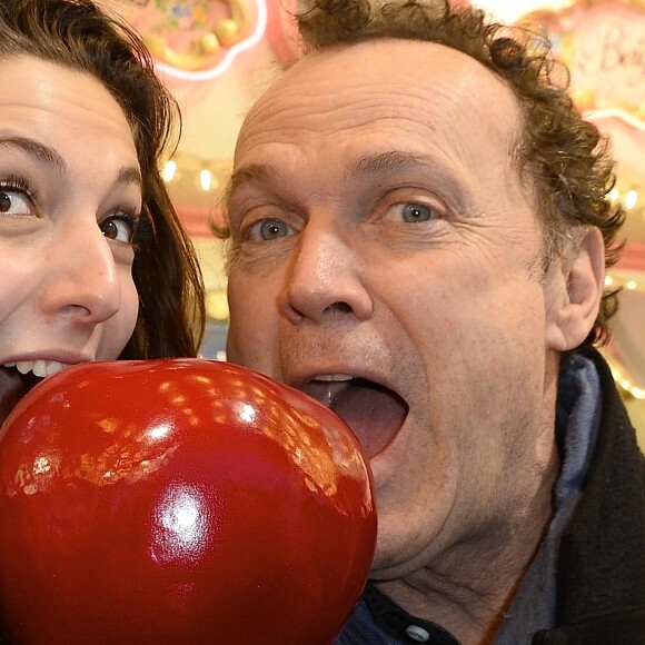 Julien Lepers et Chrystelle Canals - Soirée d'ouverture de la Foire du Trône à Paris, le 25 mars 2016.  © Coadic Guirec/Bestimage