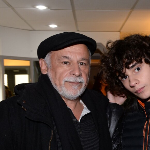 Exclusif - Francis Perrin et son fils Louis, atteint d'autisme - Mobilisation des people pour l'association SOS Autisme en France lors d'un shooting au studio Invisu à Paris, le 7 et 8 février 2016. © Rachid Bellak/Bestimage