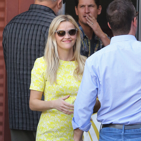 Reese Witherspoon à la messe pour Pâques à Santa Monica, Los Angeles, le 27 mars 2016.