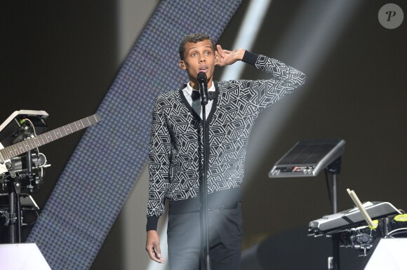 Stromae (Artiste interprète masculin, album de chansons et vidéo-clip) à la 29ème édition des Victoires de la Musique à Paris. Le 14 février 2014