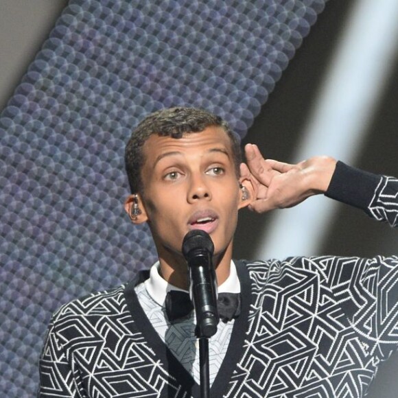 Stromae (Artiste interprète masculin, album de chansons et vidéo-clip) à la 29ème édition des Victoires de la Musique à Paris. Le 14 février 2014