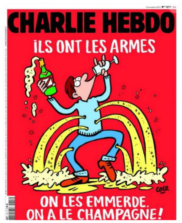 Couverture du journal Charlie Hebdo après les attentats du 13 novembre 2015.