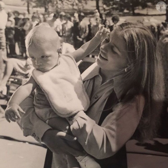 Patty Duke avec son fils Sean Astin (photo postée le 29 mars 2016)
