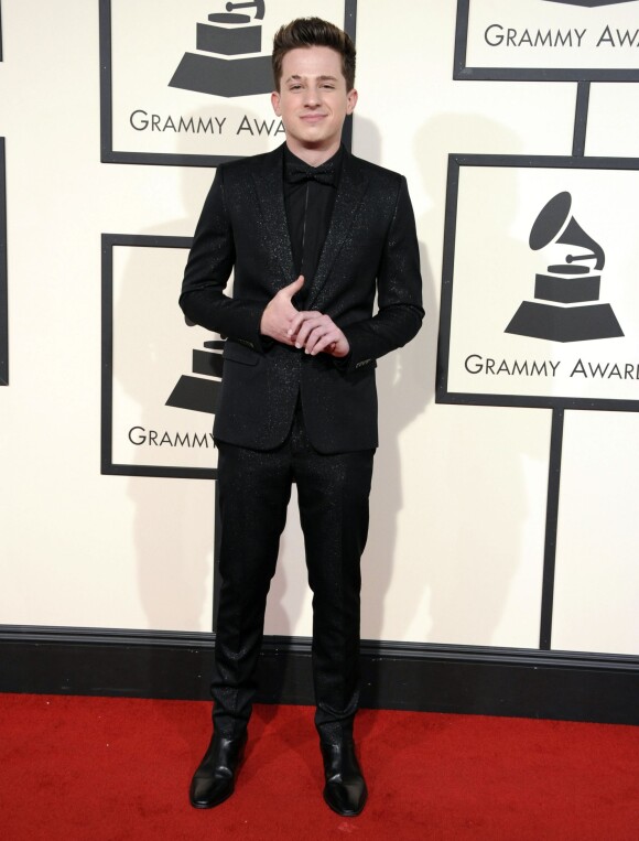 Charlie Puth lors de La 58ème soirée annuelle des Grammy Awards au Staples Center à Los Angeles, le 15 février 2016.