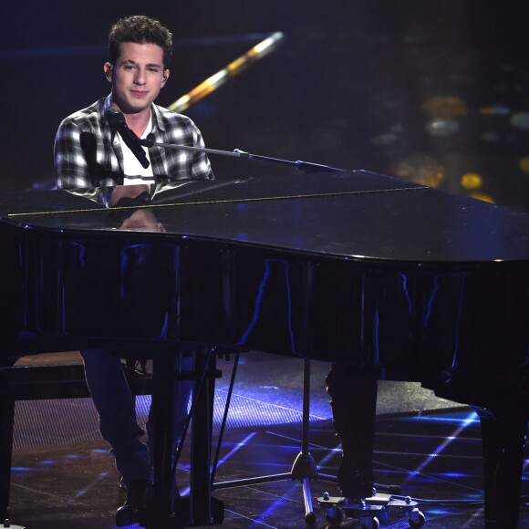 Charlie Puth sur le plateau de l'émission TV "The Voice" aux Pays-Bas. Le 22 janvier 2016
