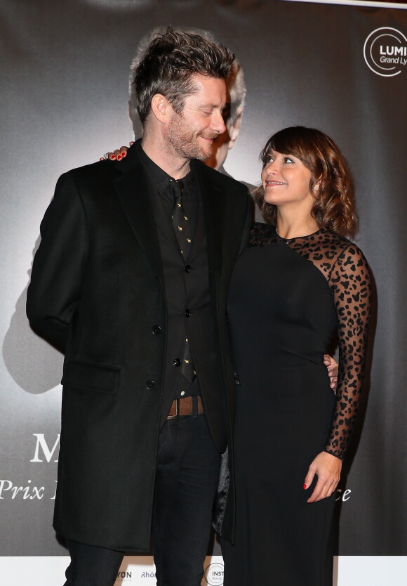 Jamie Hewlett et sa femme Emma De Caunes - Photocall de la cérémonie de remise du prix Lumière à Martin Scorsese lors du festival Lumière 2015 (Grand Lyon Film Festival) à Lyon le 16 octobre 2015