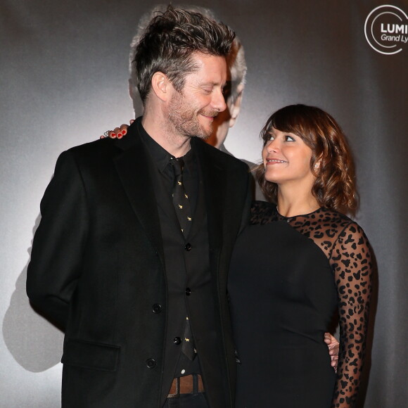 Jamie Hewlett et sa femme Emma De Caunes - Photocall de la cérémonie de remise du prix Lumière à Martin Scorsese lors du festival Lumière 2015 (Grand Lyon Film Festival) à Lyon le 16 octobre 2015