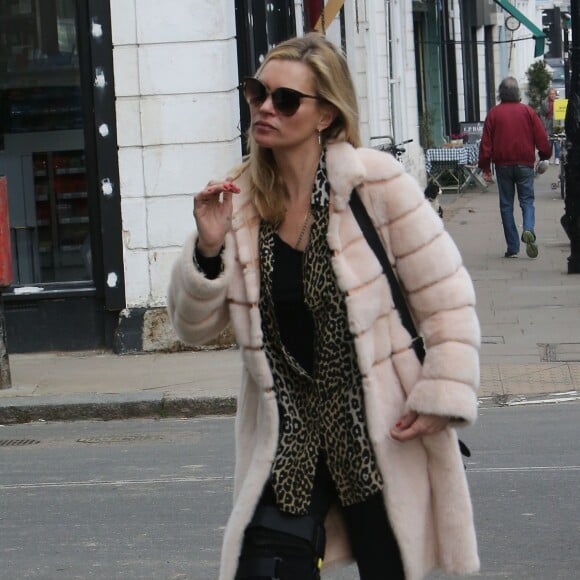 Exclusif - Kate Moss à Londres, le 7 mars 2016.